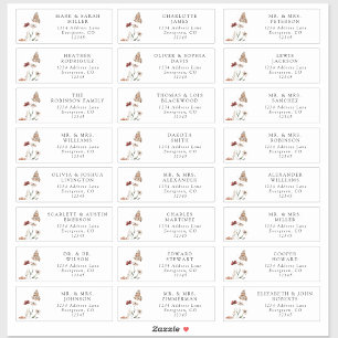 Gastmoderne Adresetiketten Sticker