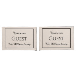 Gastmonogrammen kussenslopen