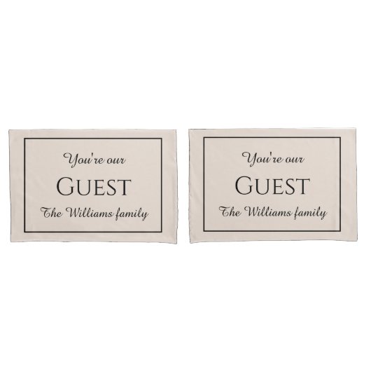 Gastmonogrammen kussenslopen (Voorkant-Set)