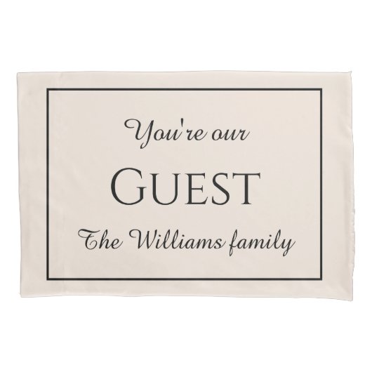 Gastmonogrammen kussenslopen (Voorkant-Links)