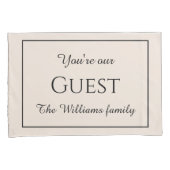 Gastmonogrammen kussenslopen (Voorkant-Rechts)