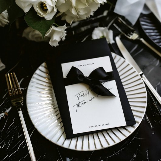 Gastnaam Modern Minimal Table Guest Place Card