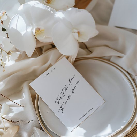 Gastnaam Modern Minimal Table Guest Place Card