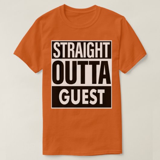 Gastnaam Recht uit Gast T-shirt (Design voorkant)