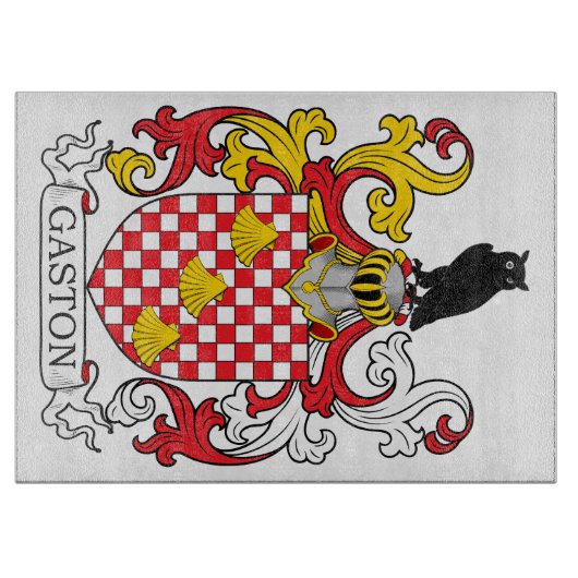 Gaston Family Crest Snijplank (Voorkant)