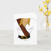 Gaston Halloween kostuum plezier Kaart (Gele Bloem)