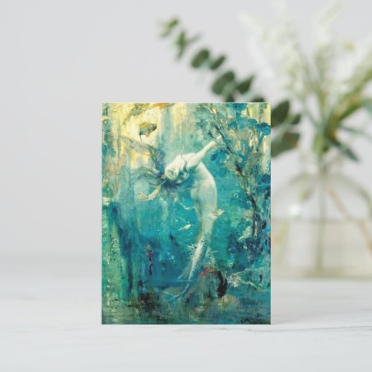  Gaston Hoffman De Zeemeermin / Sirene Briefkaart (Staand voorkant)