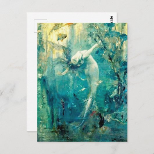  Gaston Hoffman De Zeemeermin / Sirene Briefkaart (Voorkant / Achterkant)