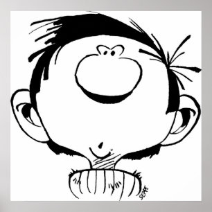 Gaston Lagaffe Guust Flater Gomer Goof by Seppe Mu Poster