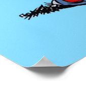 Gaston Lagaffe kissing girl Poster (Hoek)