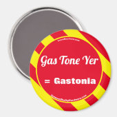 Gastonenjaar = Gastonia-magneet Magneet (Voorkant / Achterkant)