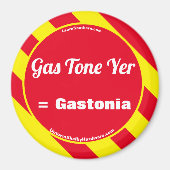Gastonenjaar = Gastonia-magneet Magneet (Voorkant)