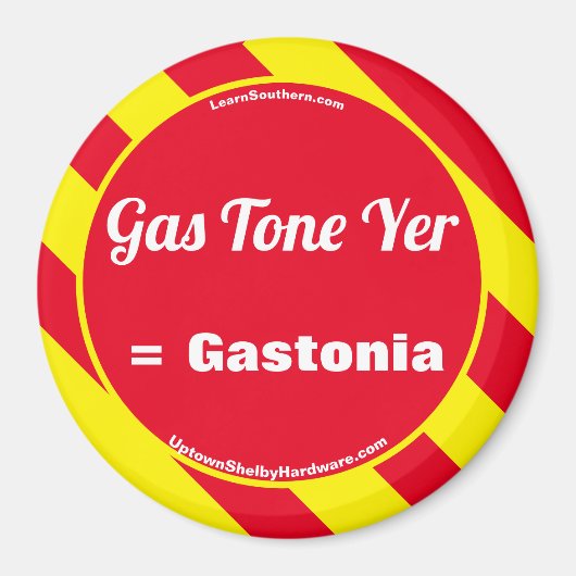 Gastonenjaar = Gastonia-magneet Magneet (Voorkant)