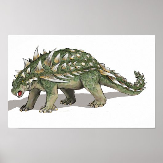 Gastonia burgei - Cretacous Dinosaur Poster (Voorkant)