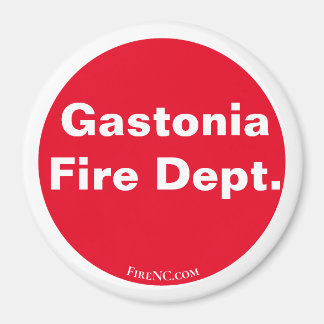 Gastonia Fire Dept. Rood/wit Magneet