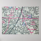 Gastonia, NC  Map Poster (Voorkant)