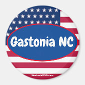 Gastonia NC Patriotic magnet (Voorkant)