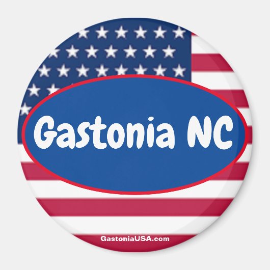 Gastonia NC Patriotic magnet (Voorkant)