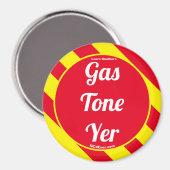 Gastoon Yer Rood/Geel Magnet (Voorkant / Achterkant)