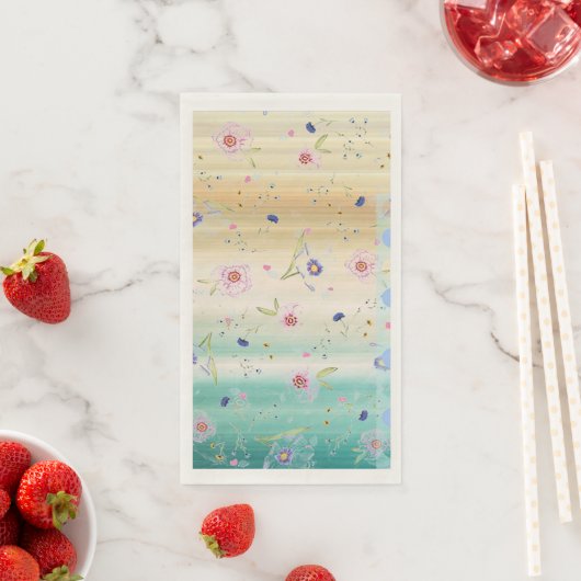 Gastpapierhanddoeken "Floating Spring Flowers" Servet (Insitu)