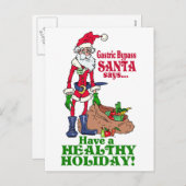 Gastric Bypass Santa Feestdagenkaart (Voorkant / Achterkant)
