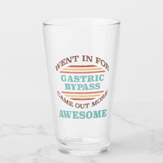 Gastric Bypass Surgery Recovery Humor Glas (Voorkant)