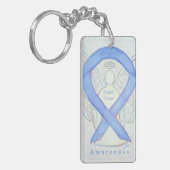 Gastric Cancer Angel Awareness Ribbon Sleutelhange Sleutelhanger (Voorkant Links)
