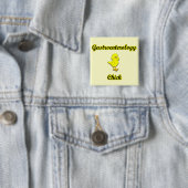 Gastro-enterologie Chick Vierkante Button 5,1 Cm (In situ)