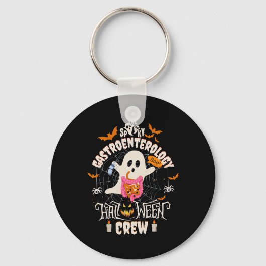Gastro-enterologie Halloween Crew Endo Tech GI Gas Sleutelhanger (Voorkant)