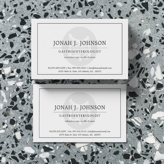 Gastro-enterologie | Minimumsymbool voor stroper Visitekaartje