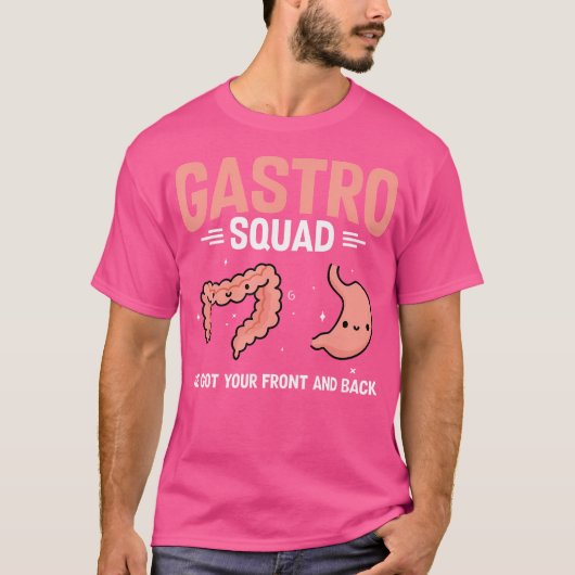 Gastro-enterologie Nurse Gastro Squad Endos Colono T-shirt (Voorkant)