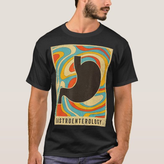 Gastro-enterologie Retro Poster T-shirt (Voorkant)