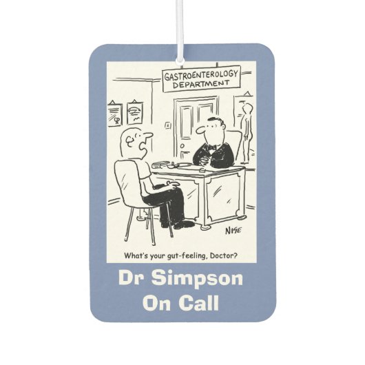 Gastro-enterologische Cartoon Luchtverfrisser (Voorkant)