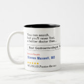 Gastro-enteroloog Aangepaste Gift Tweekleurige Koffiemok (Links)