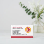 Gastro-enteroloog gastroentology visitekaartje (Staand voorkant)