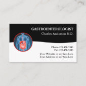 Gastro-enteroloog Medische Visitekaartjes (Voorkant)