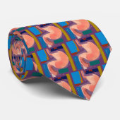 Gastro-enteroloog Stomach Art Mannen Necktie Stropdas (Opgerold)
