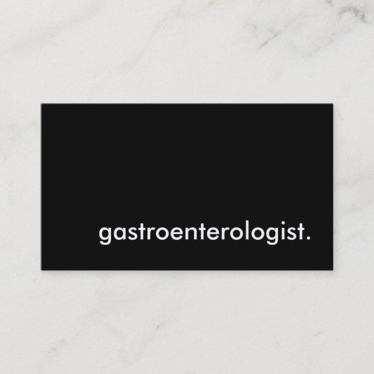 gastro-enteroloog. visitekaartje (Voorkant)