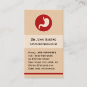 Gastro-enteroloog visitekaartje (Voorkant)