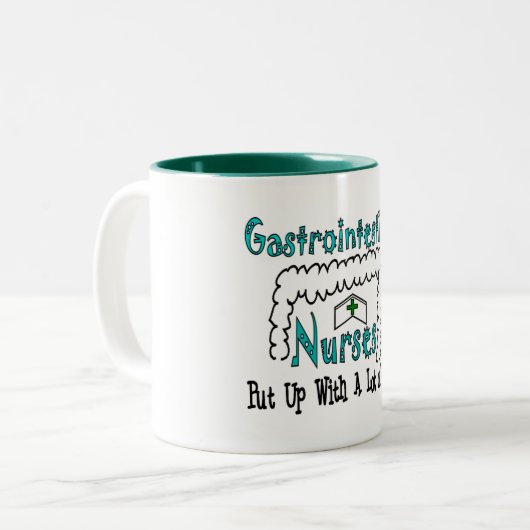 Gastro-intestinale verpleegkundigen met krap Mok (Voorkant links)