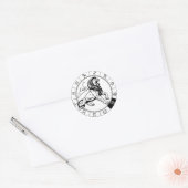 Gastro-oastrologisch zodiale teken ronde sticker (Envelop)