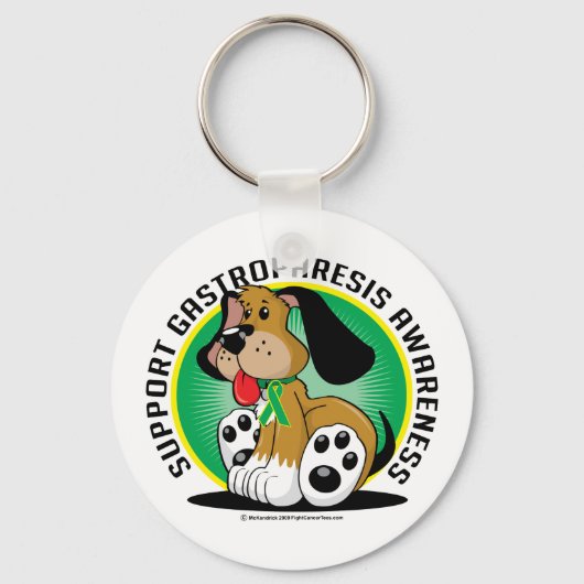 Gastro-parese hond sleutelhanger (Voorkant)