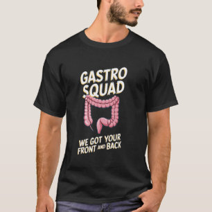 Gastro Squad Grappige Medische Spijsvertering Humo T-shirt