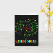 Gastro Verpleegkundige Squad Fun Kerstverlichting  Kaart (Gele Bloem)