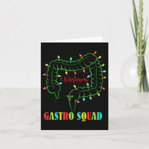 Gastro Verpleegkundige Squad Fun Kerstverlichting Kaart