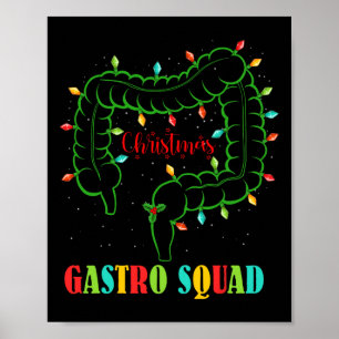 Gastro Verpleegkundige Squad Fun Kerstverlichting Poster