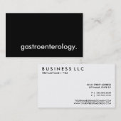 gastroenterologie. visitekaartje (Voorkant / Achterkant)