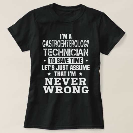 Gastroenterologietechnicus T-shirt (Design voorkant)