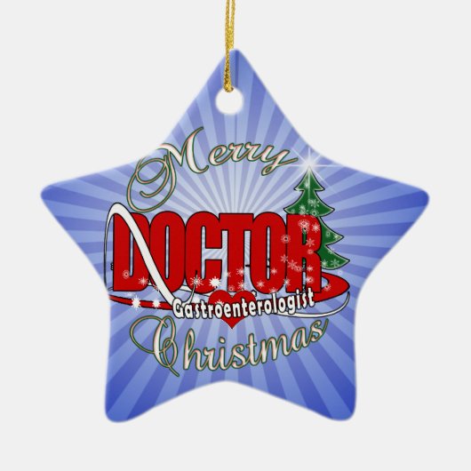 Gastroenterologische ARTS CHRISTMAS Keramisch Ornament (Voorkant)