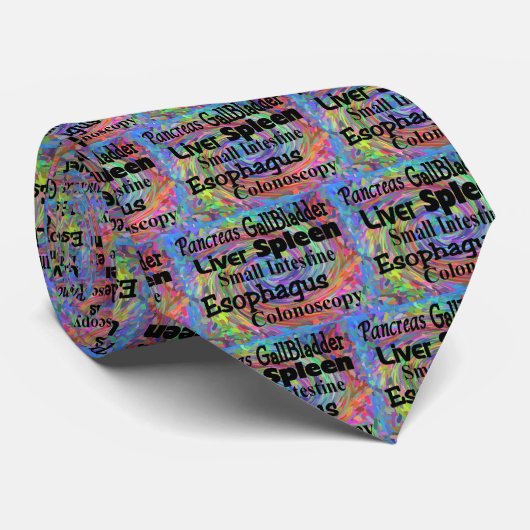 Gastroenterologische terminologie stropdas (Opgerold)